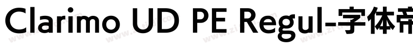 Clarimo UD PE Regul字体转换